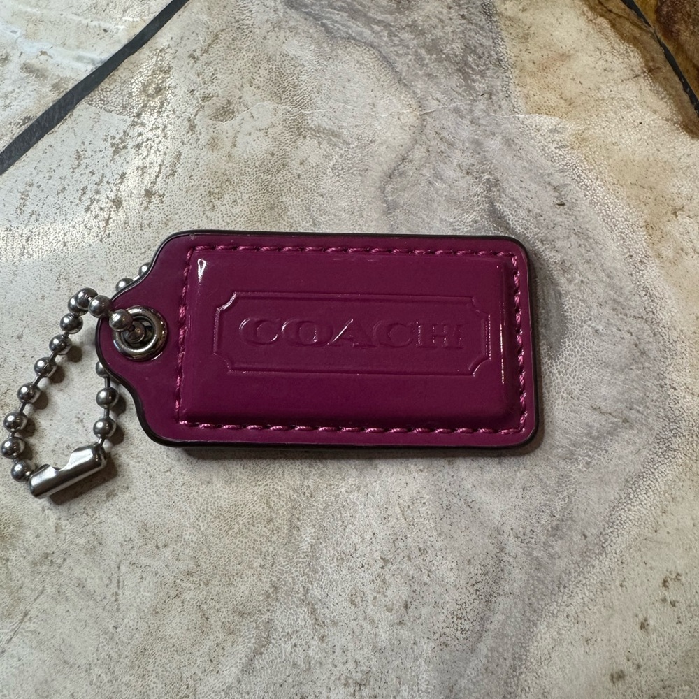 Coach - Magenta Patent Leather Hangtag - EUC